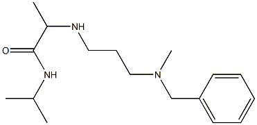 2-({3-[benzyl(methyl)amino]propyl}amino)-N-(propan-2-yl)propanamide Structure
