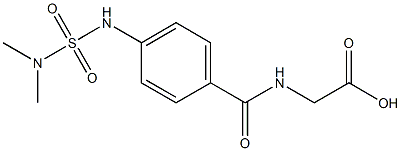 2-({4-[(dimethylsulfamoyl)amino]phenyl}formamido)acetic acid,,结构式