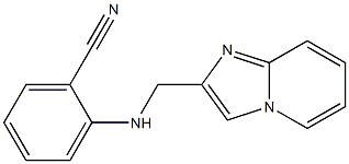 2-({imidazo[1,2-a]pyridin-2-ylmethyl}amino)benzonitrile,,结构式