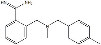 2-({methyl[(4-methylphenyl)methyl]amino}methyl)benzene-1-carboximidamide