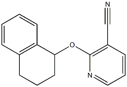 2-(1,2,3,4-tetrahydronaphthalen-1-yloxy)nicotinonitrile Structure