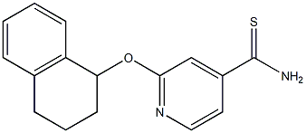 2-(1,2,3,4-tetrahydronaphthalen-1-yloxy)pyridine-4-carbothioamide Structure