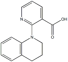 2-(1,2,3,4-tetrahydroquinolin-1-yl)pyridine-3-carboxylic acid Struktur