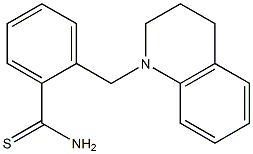 2-(1,2,3,4-tetrahydroquinolin-1-ylmethyl)benzene-1-carbothioamide Structure