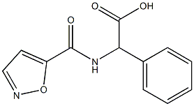 2-(1,2-oxazol-5-ylformamido)-2-phenylacetic acid Struktur