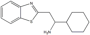 2-(1,3-benzothiazol-2-yl)-1-cyclohexylethan-1-amine 化学構造式