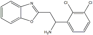 2-(1,3-benzoxazol-2-yl)-1-(2,3-dichlorophenyl)ethan-1-amine,,结构式