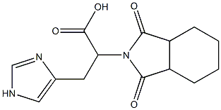 2-(1,3-dioxooctahydro-2H-isoindol-2-yl)-3-(1H-imidazol-4-yl)propanoic acid Structure