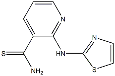 2-(1,3-thiazol-2-ylamino)pyridine-3-carbothioamide 化学構造式