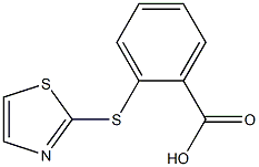 2-(1,3-thiazol-2-ylthio)benzoic acid,,结构式