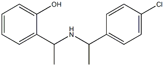 2-(1-{[1-(4-chlorophenyl)ethyl]amino}ethyl)phenol,,结构式