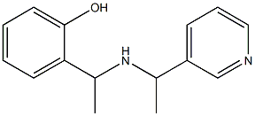 2-(1-{[1-(pyridin-3-yl)ethyl]amino}ethyl)phenol 结构式