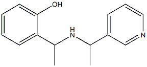 2-(1-{[1-(pyridin-3-yl)ethyl]amino}ethyl)phenol Structure