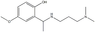 2-(1-{[3-(dimethylamino)propyl]amino}ethyl)-4-methoxyphenol Structure