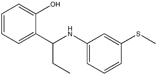 2-(1-{[3-(methylsulfanyl)phenyl]amino}propyl)phenol