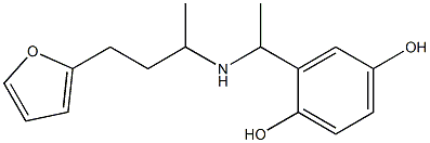 2-(1-{[4-(furan-2-yl)butan-2-yl]amino}ethyl)benzene-1,4-diol Structure