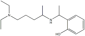 2-(1-{[5-(diethylamino)pentan-2-yl]amino}ethyl)phenol Struktur