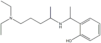 2-(1-{[5-(diethylamino)pentan-2-yl]amino}ethyl)phenol Structure