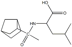 2-(1-{bicyclo[2.2.1]heptan-2-yl}acetamido)-4-methylpentanoic acid,,结构式