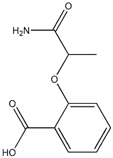 2-(1-carbamoylethoxy)benzoic acid,,结构式