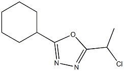 2-(1-chloroethyl)-5-cyclohexyl-1,3,4-oxadiazole Struktur