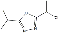 2-(1-chloroethyl)-5-isopropyl-1,3,4-oxadiazole Structure