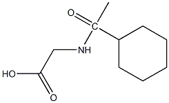 2-(1-cyclohexylacetamido)acetic acid,,结构式