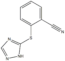 2-(1H-1,2,4-triazol-5-ylsulfanyl)benzonitrile Struktur