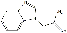 2-(1H-benzimidazol-1-yl)ethanimidamide,,结构式
