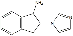 2-(1H-imidazol-1-yl)-2,3-dihydro-1H-inden-1-ylamine,,结构式
