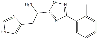 2-(1H-imidazol-4-yl)-1-[3-(2-methylphenyl)-1,2,4-oxadiazol-5-yl]ethan-1-amine Struktur