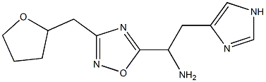 2-(1H-imidazol-4-yl)-1-[3-(oxolan-2-ylmethyl)-1,2,4-oxadiazol-5-yl]ethan-1-amine Structure