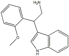 2-(1H-indol-3-yl)-2-(2-methoxyphenyl)ethan-1-amine Struktur