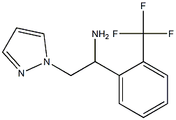 2-(1H-pyrazol-1-yl)-1-[2-(trifluoromethyl)phenyl]ethanamine Structure