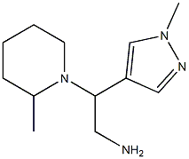 2-(1-methyl-1H-pyrazol-4-yl)-2-(2-methylpiperidin-1-yl)ethan-1-amine