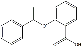 2-(1-phenylethoxy)benzoic acid Structure