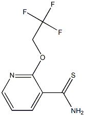 2-(2,2,2-trifluoroethoxy)pyridine-3-carbothioamide Structure