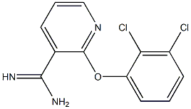 2-(2,3-dichlorophenoxy)pyridine-3-carboximidamide Struktur