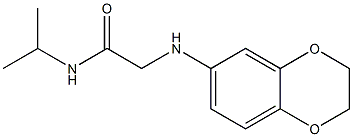 2-(2,3-dihydro-1,4-benzodioxin-6-ylamino)-N-(propan-2-yl)acetamide Structure