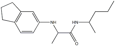  2-(2,3-dihydro-1H-inden-5-ylamino)-N-(pentan-2-yl)propanamide