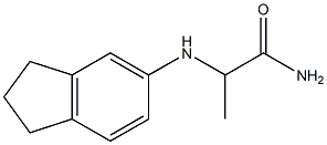 2-(2,3-dihydro-1H-inden-5-ylamino)propanamide,,结构式