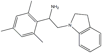 2-(2,3-dihydro-1H-indol-1-yl)-1-(2,4,6-trimethylphenyl)ethan-1-amine