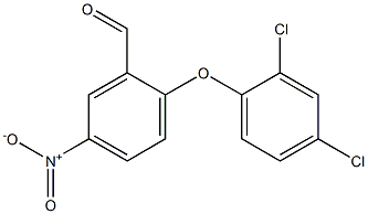 2-(2,4-dichlorophenoxy)-5-nitrobenzaldehyde 化学構造式