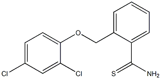 2-(2,4-dichlorophenoxymethyl)benzene-1-carbothioamide Structure