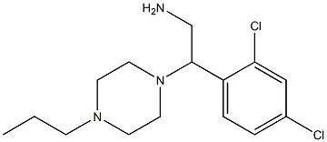 2-(2,4-dichlorophenyl)-2-(4-propylpiperazin-1-yl)ethan-1-amine Structure