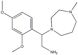 2-(2,4-dimethoxyphenyl)-2-(4-methyl-1,4-diazepan-1-yl)ethan-1-amine 化学構造式