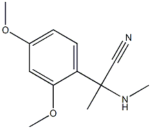  2-(2,4-dimethoxyphenyl)-2-(methylamino)propanenitrile