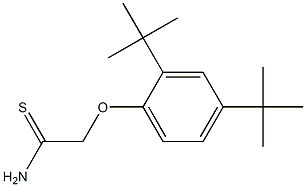 2-(2,4-di-tert-butylphenoxy)ethanethioamide Structure