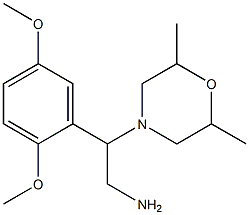  2-(2,5-dimethoxyphenyl)-2-(2,6-dimethylmorpholin-4-yl)ethanamine