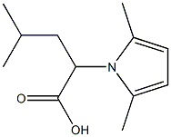 2-(2,5-dimethyl-1H-pyrrol-1-yl)-4-methylpentanoic acid Structure